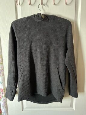 Lululemon At Ease Heathered Dark Gray Pullover Men’s Hoodie Size XS